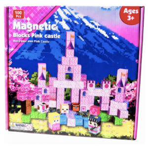 Klocki Magnetyczne Zamek Księżniczki 100 szt. STEM dla dzieci 3+