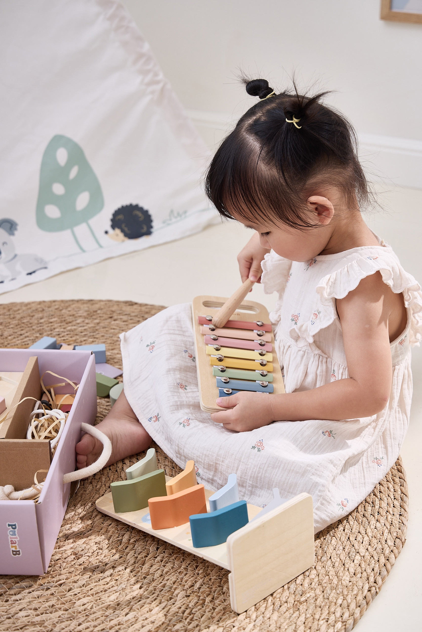 Zestaw Edukacyjny Drewniany VIGA Colour Crafters Box 18m+ Montessori 6 Zabawek - obrazek 3