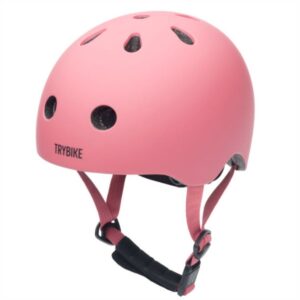 Kask Rowerowy Dziecięcy od 18m Regulowany XS Różowy Trybike