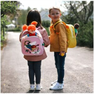 Plecak dla Przedszkolaka z Akcesoriami Różowy Wyprawka Pippi