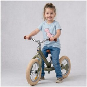 Rower Biegowy dla Dzieci od 3 Lat Balansujący Zielony Trybike
