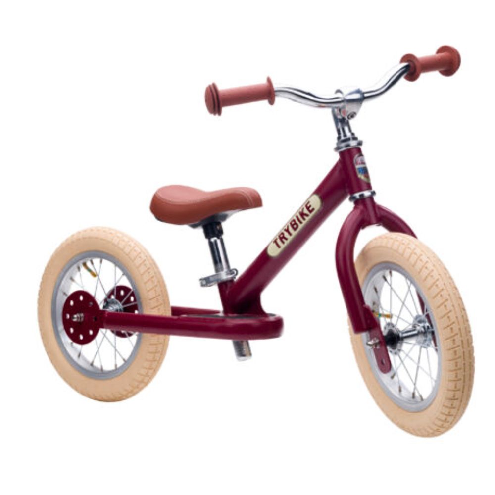 Rowerek Biegowy dla 3 Latka Trybike Dwukołowy Czerwony Matowy - obrazek 2