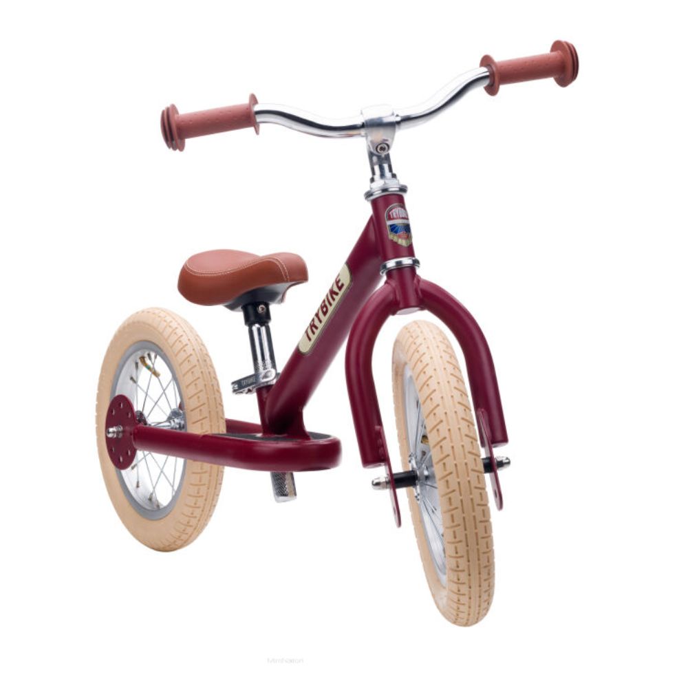 Rowerek Biegowy dla 3 Latka Trybike Dwukołowy Czerwony Matowy - obrazek 5