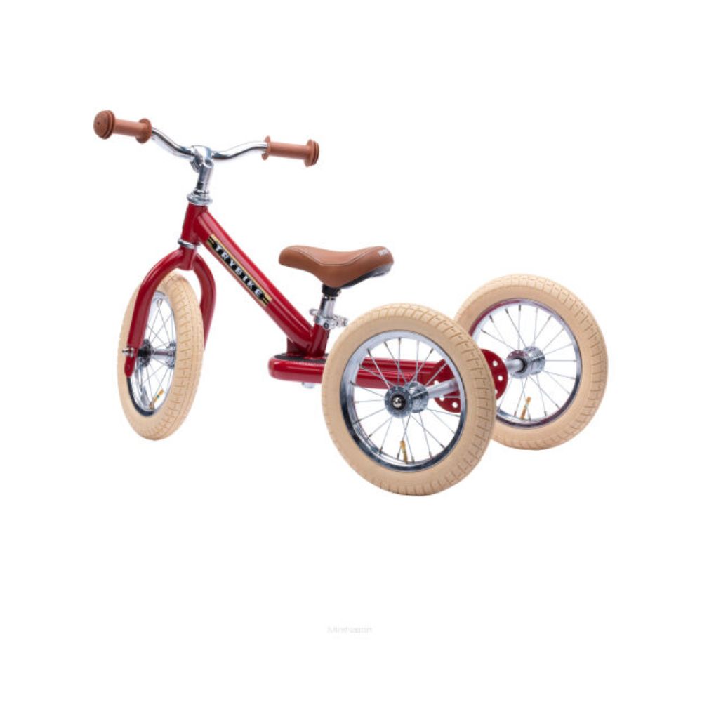 Trybike Czerwony Matowy Rowerek Trójkołowy i Biegowy 2w1 dla Dzieci