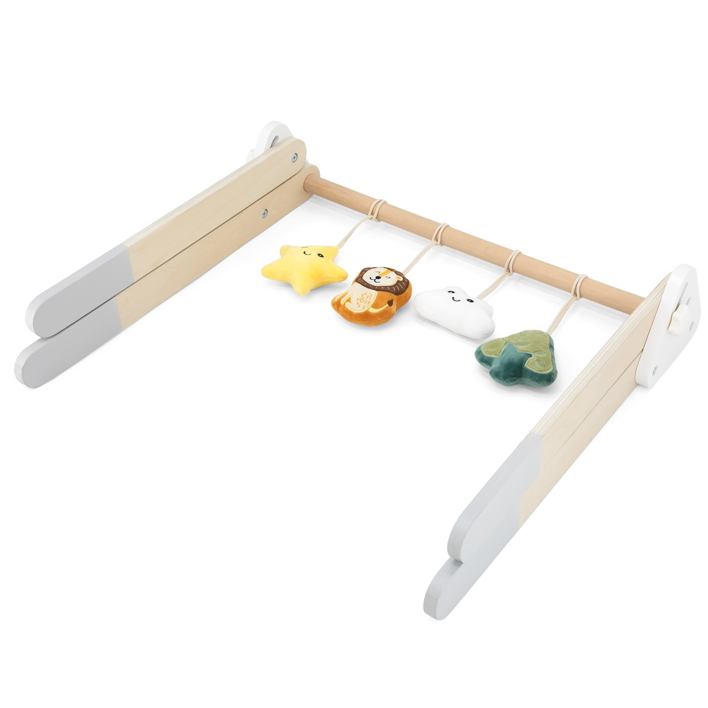 Stojak Edukacyjny Drewniany dla Niemowląt 0m+ Viga PolarB Baby Play Gym - obrazek 6