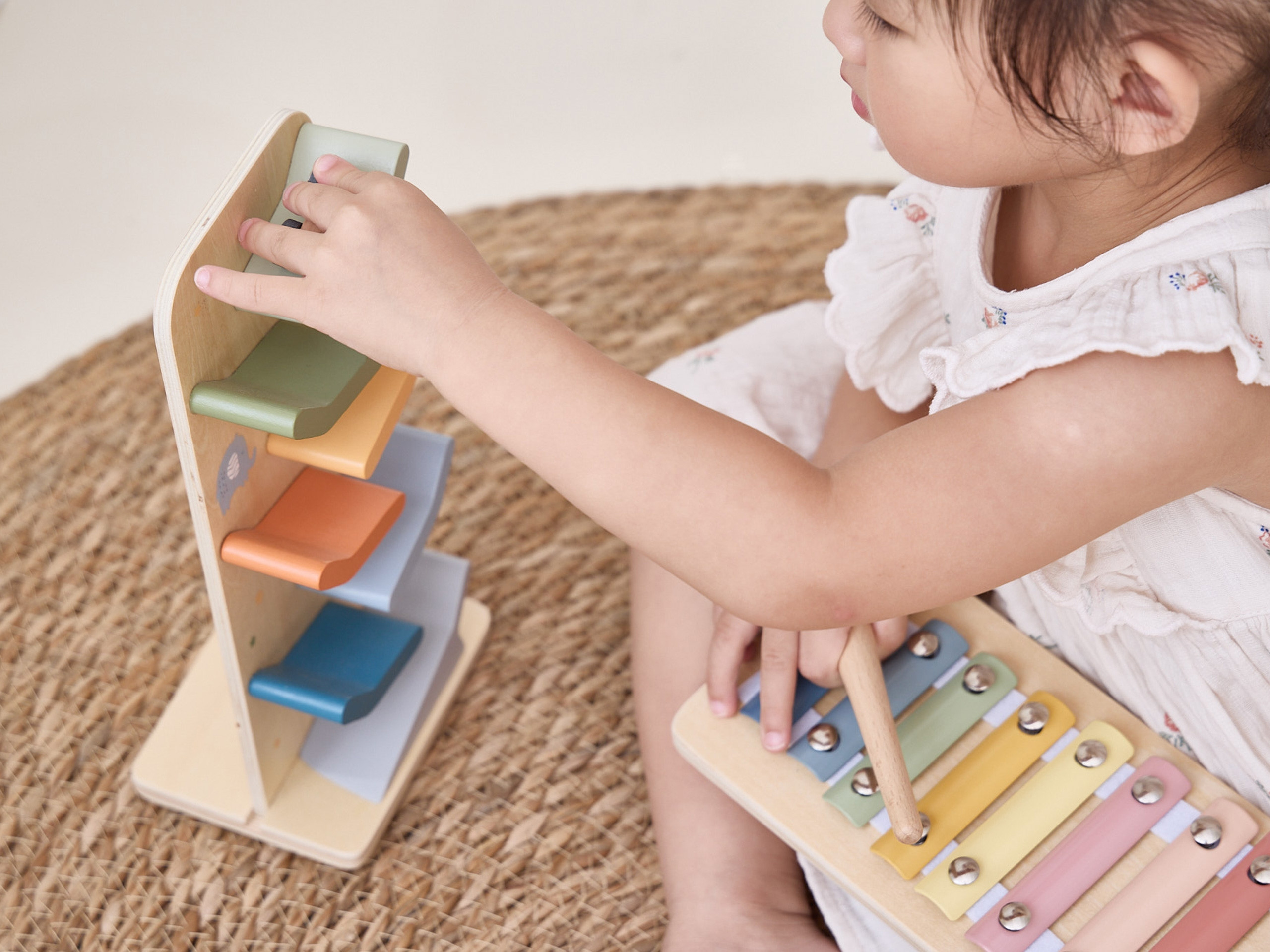 Zestaw Edukacyjny Drewniany VIGA Colour Crafters Box 18m+ Montessori 6 Zabawek - obrazek 4