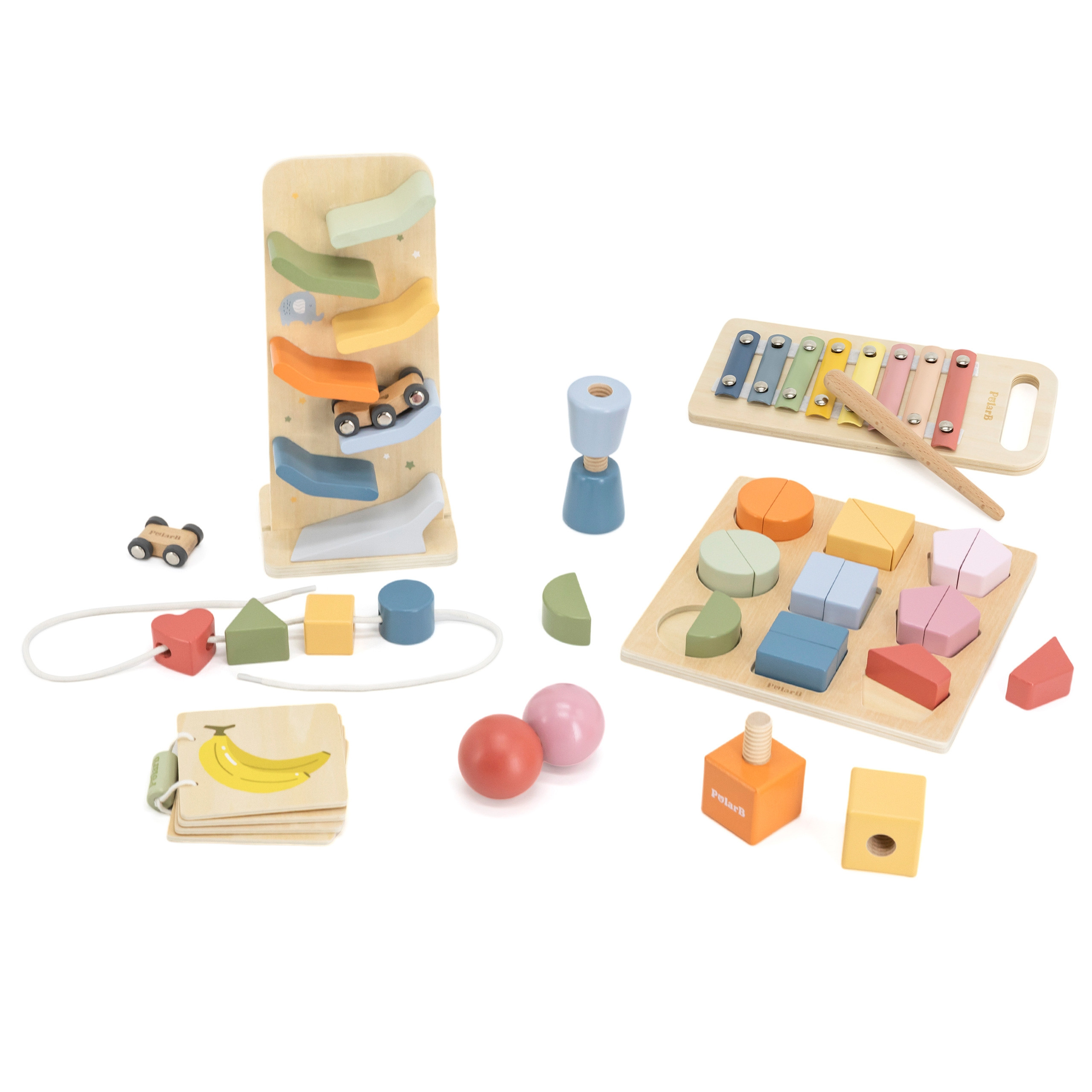 Zestaw Edukacyjny Drewniany VIGA Colour Crafters Box 18m+ Montessori 6 Zabawek - obrazek 6