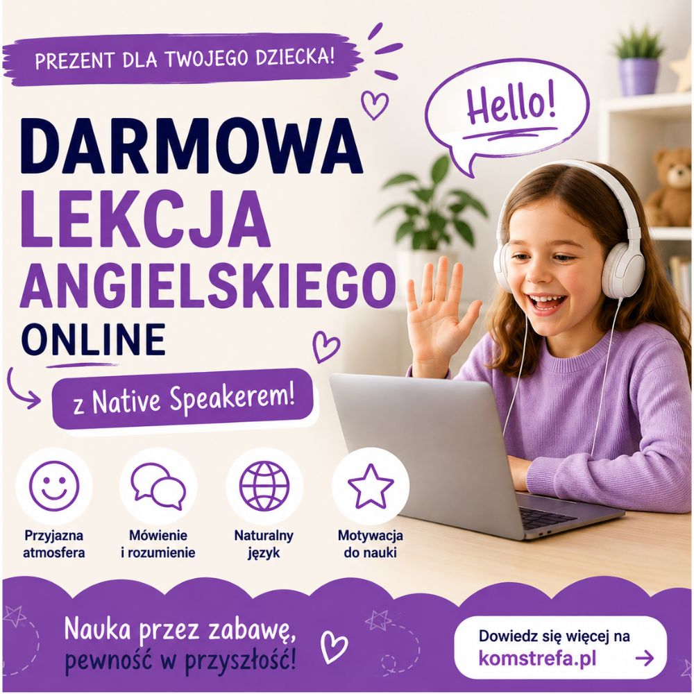 Darmowa lekcja języka angielskiego online z Native Speakerem dla dzieci od 5 lat
